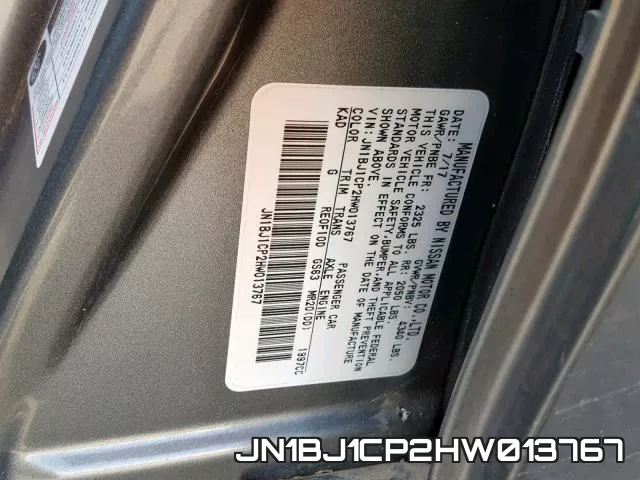 JN1BJ1CP2HW013767 фото 2