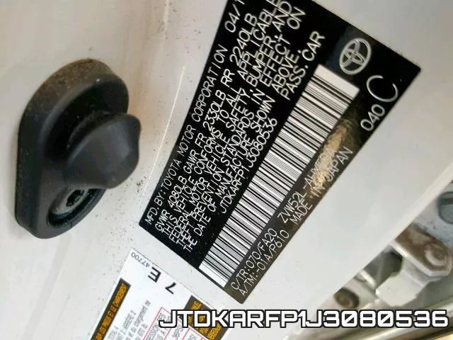 JTDKARFP1J3080536 фото 2