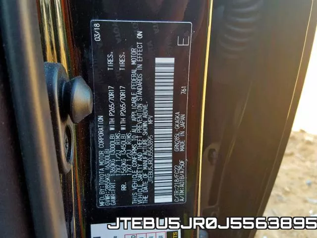 JTEBU5JR0J5563895 фото 2