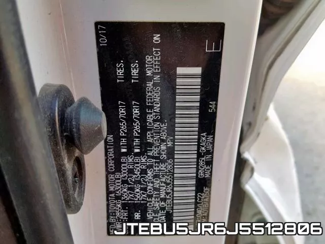 JTEBU5JR6J5512806 фото 2