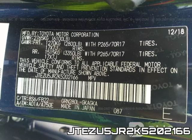 JTEZU5JR2K5202166 фото 10