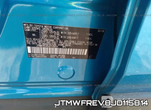 JTMWFREV8JD115814 фото 10
