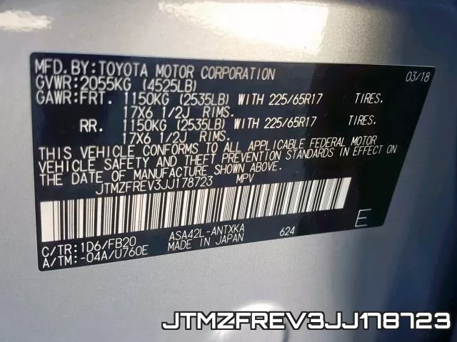 JTMZFREV3JJ178723 фото 2