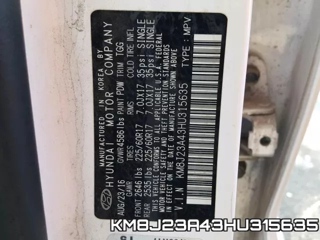 KM8J23A43HU315635 фото 2