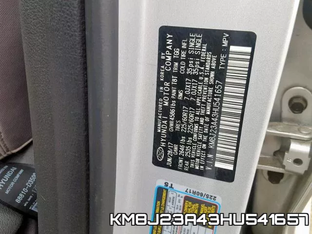 KM8J23A43HU541657 фото 2
