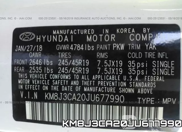 KM8J3CA20JU677990 фото 10