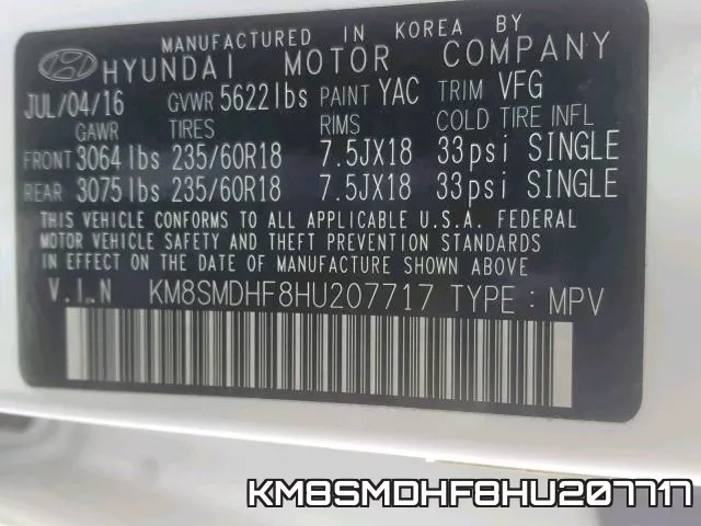 KM8SMDHF8HU207717 фото 2