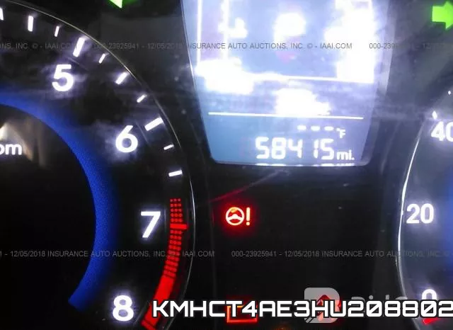 KMHCT4AE3HU208802 фото 8