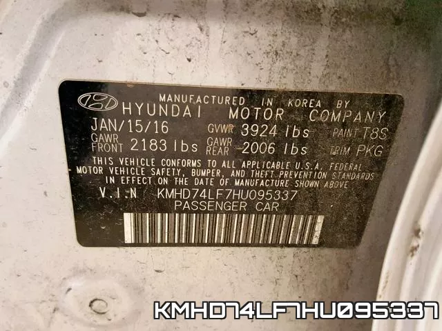 KMHD74LF7HU095337 фото 2