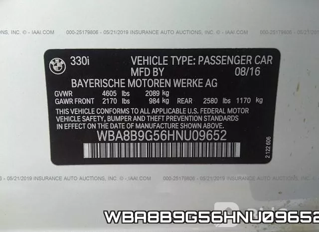 WBA8B9G56HNU09652 фото 10