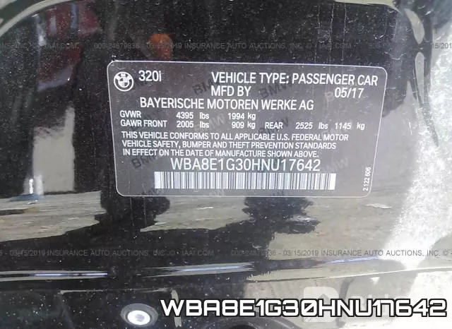 WBA8E1G30HNU17642 фото 10
