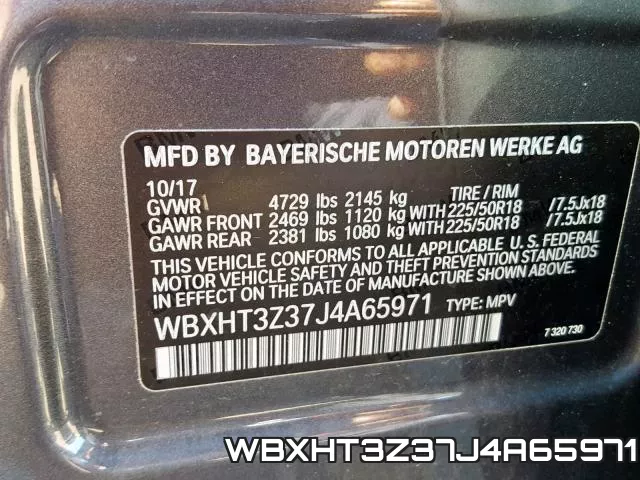 WBXHT3Z37J4A65971 фото 2