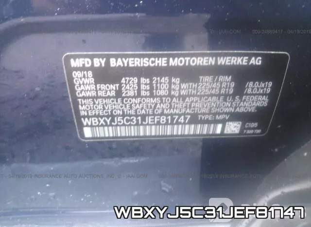 WBXYJ5C31JEF81747 фото 10