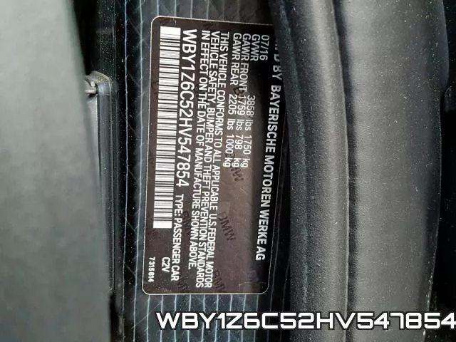 WBY1Z6C52HV547854 фото 2