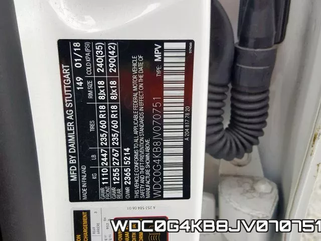WDC0G4KB8JV070751 фото 2