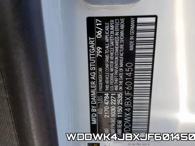 WDDWK4JBXJF601450 фото 2