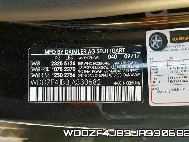 WDDZF4JB3JA330682 фото 2