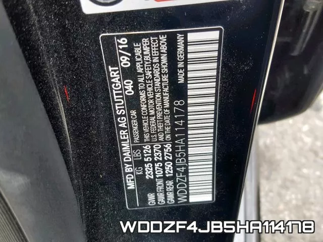 WDDZF4JB5HA114178 фото 2