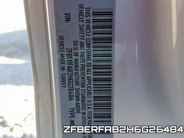 ZFBERFAB2H6G26484 фото 2