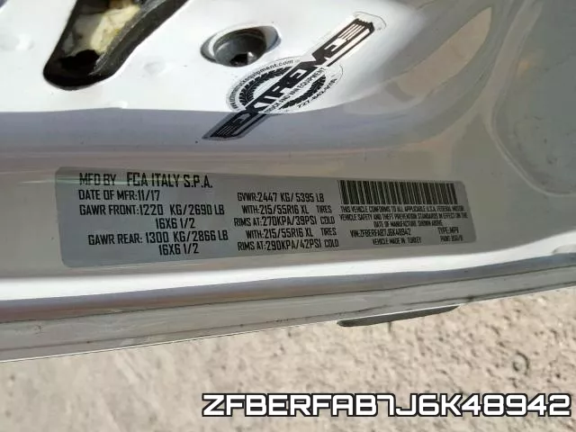 ZFBERFAB7J6K48942 фото 2