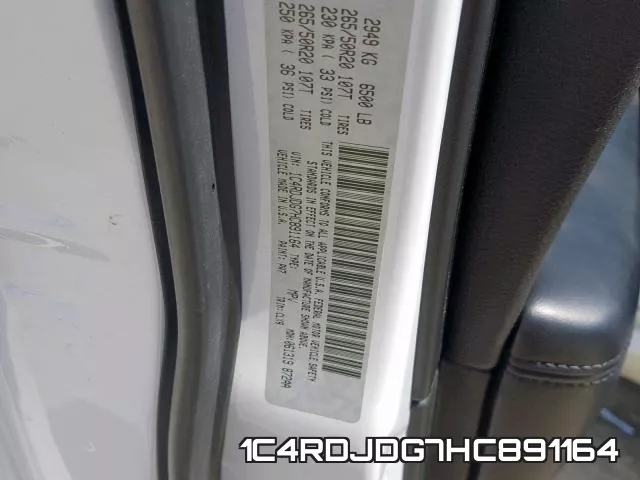 1C4RDJDG7HC891164 фото 2