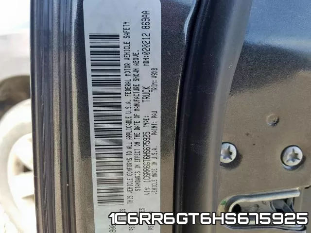 1C6RR6GT6HS675925 фото 2
