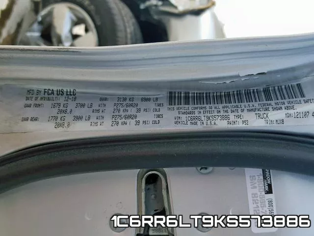 1C6RR6LT9KS573886 фото 2
