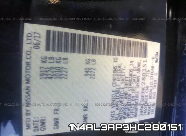 1N4AL3AP3HC280151 фото 9