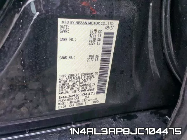 1N4AL3AP8JC104475 фото 2