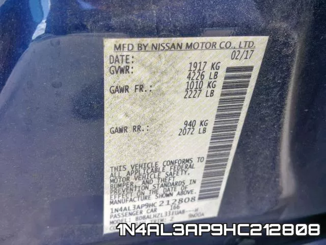 1N4AL3AP9HC212808 фото 2