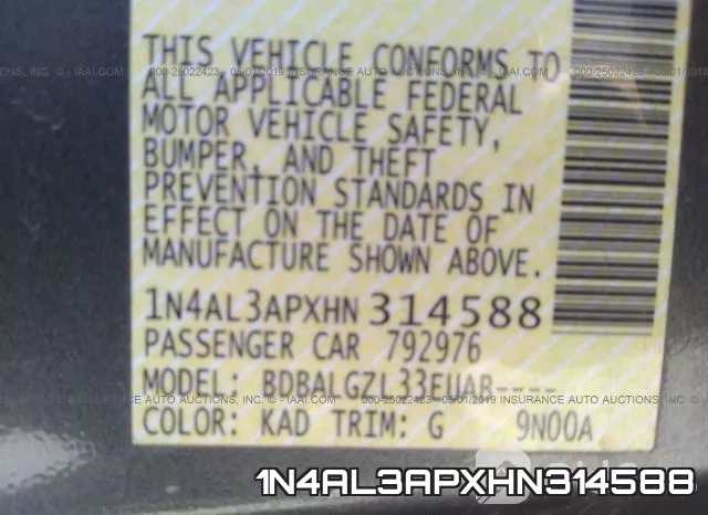 1N4AL3APXHN314588 фото 10