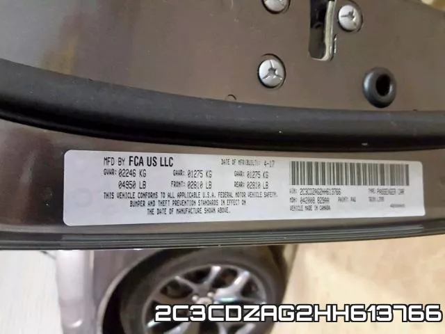 2C3CDZAG2HH613766 фото 2