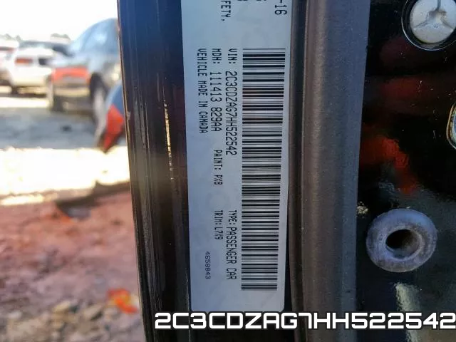 2C3CDZAG7HH522542 фото 2