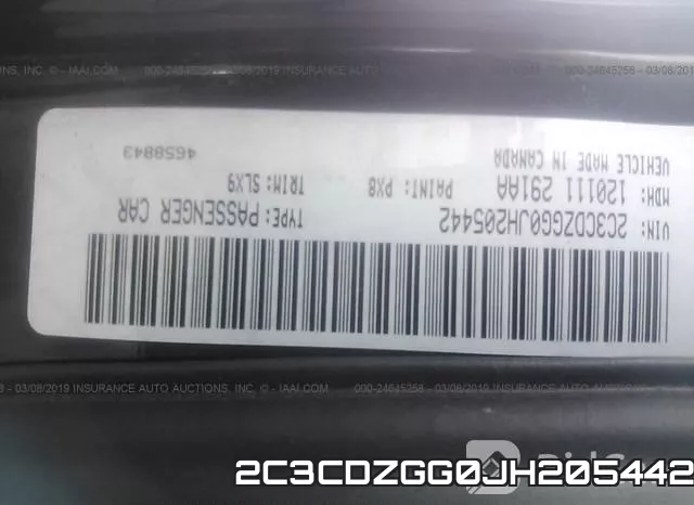 2C3CDZGG0JH205442 фото 10