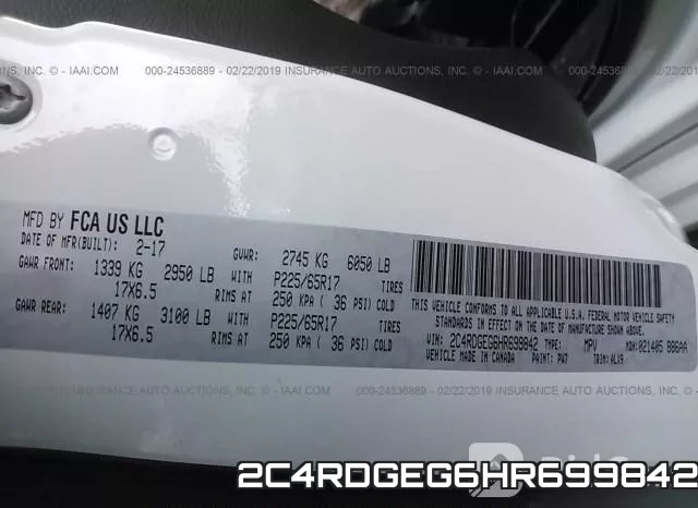 2C4RDGEG6HR699842 фото 10
