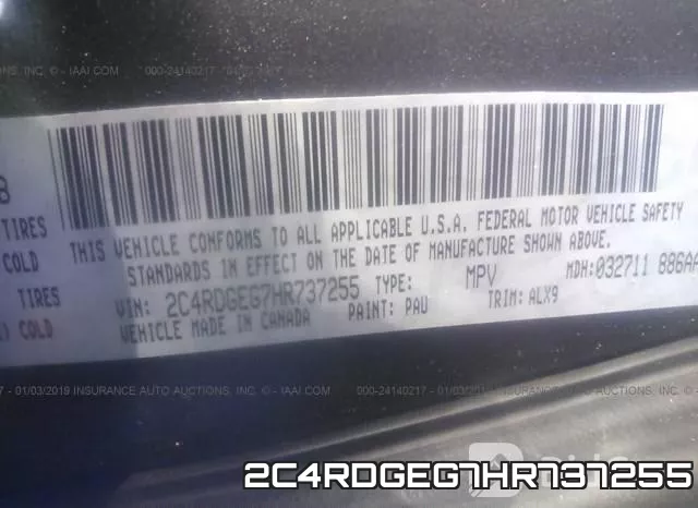 2C4RDGEG7HR737255 фото 10