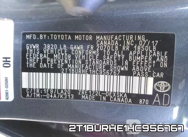 2T1BURHE1HC956767 фото 10