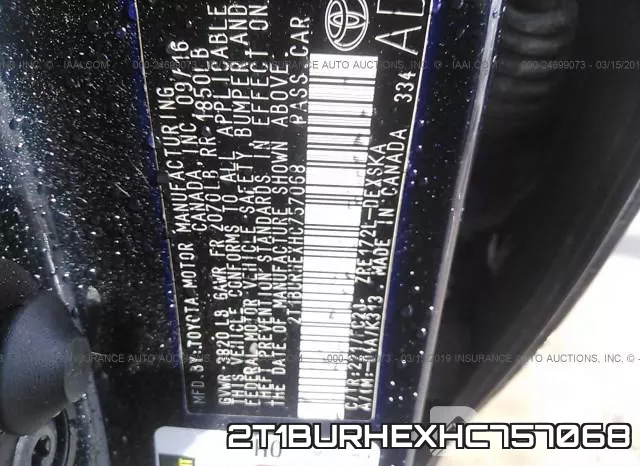 2T1BURHEXHC757068 фото 10
