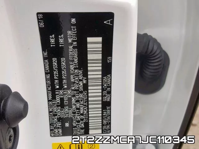 2T2ZZMCA7JC110345 фото 2
