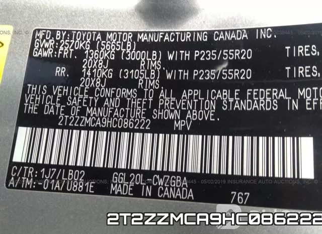 2T2ZZMCA9HC086222 фото 10