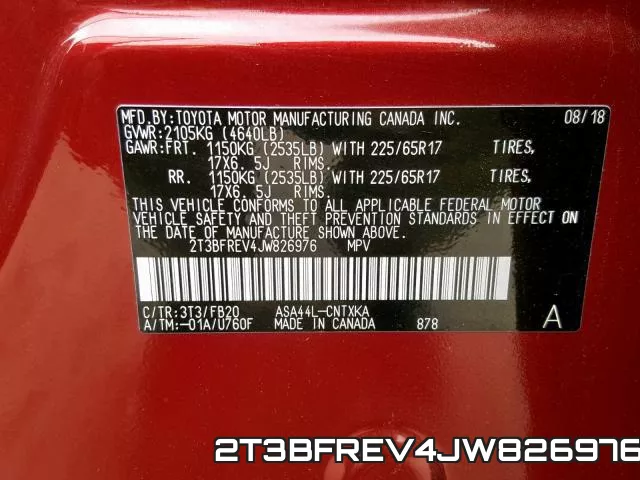 2T3BFREV4JW826976 фото 2