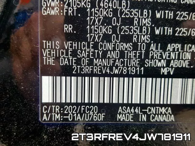 2T3RFREV4JW781911 фото 2