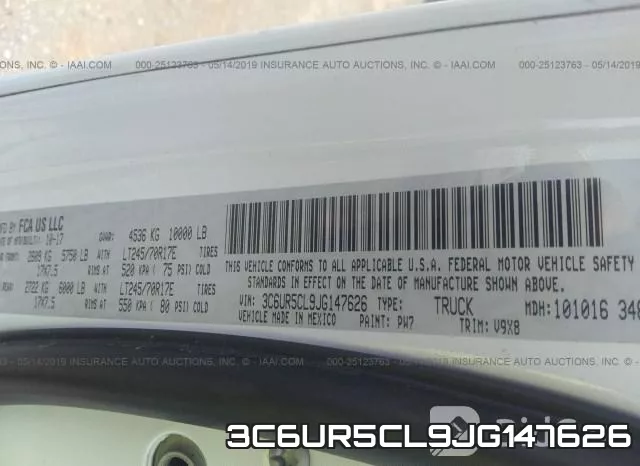 3C6UR5CL9JG147626 фото 9