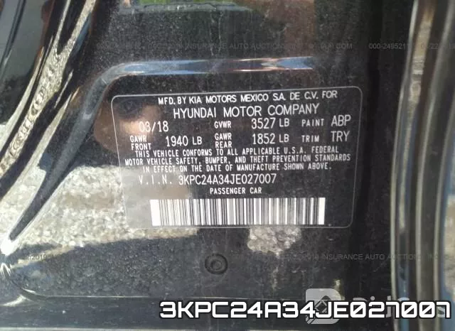 3KPC24A34JE027007 фото 10