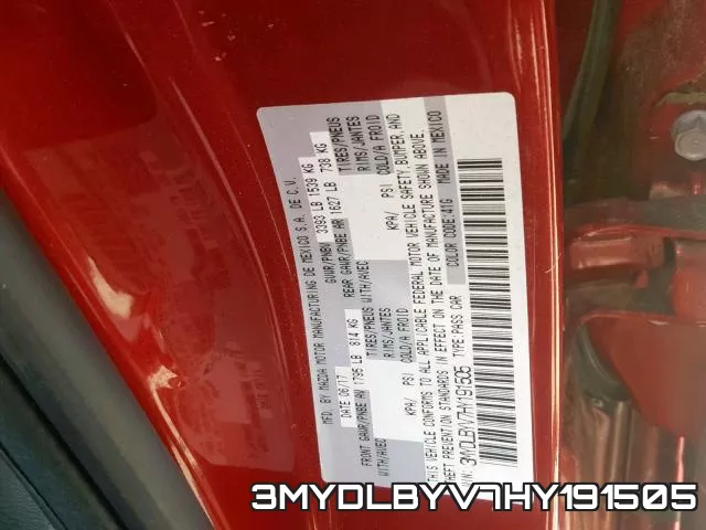3MYDLBYV7HY191505 фото 2