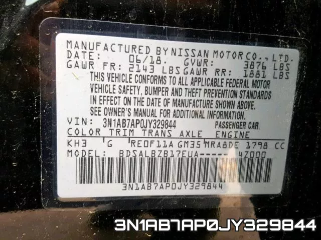 3N1AB7AP0JY329844 фото 2