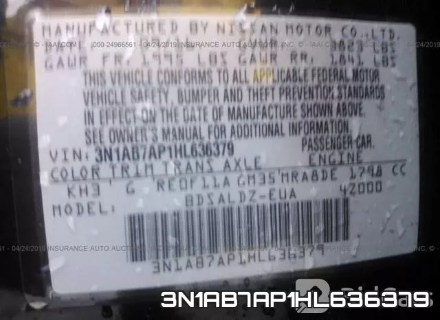 3N1AB7AP1HL636379 фото 10