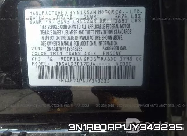 3N1AB7AP1JY343235 фото 10