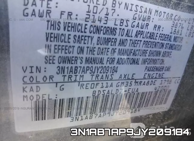 3N1AB7AP9JY209184 фото 10