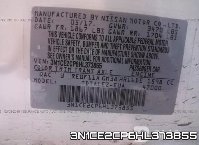 3N1CE2CP6HL373855 фото 10